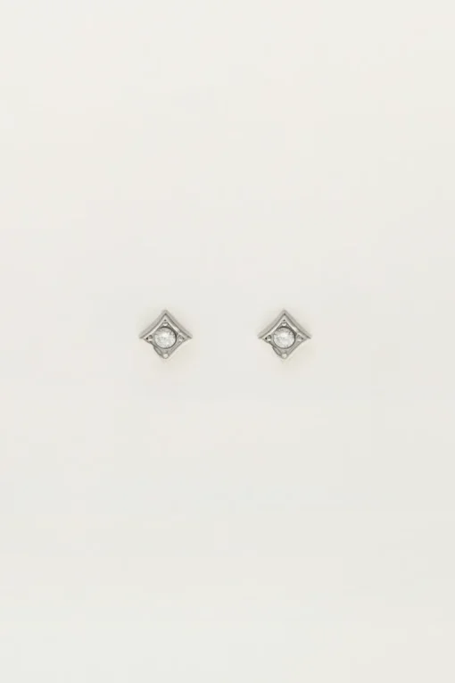 Studs Vierkant Met Strass