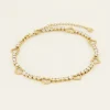 Sunchasers Enkelbandje Met Hartjes & Strass Stenen