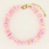 Sunchasers Enkelbandje Met Roze Surf Kralen