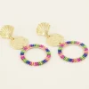 Sunchasers Oorhangers Met Munt & Multikleur Kraaltjes