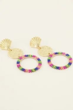 Sunchasers Oorhangers Met Munt & Multikleur Kraaltjes