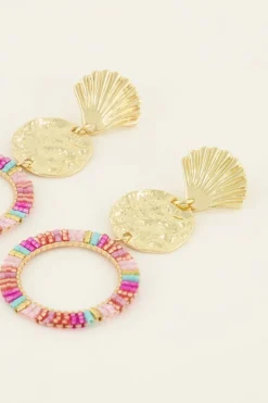 Sunchasers Oorhangers Met Munt & Multikleur Kraaltjes