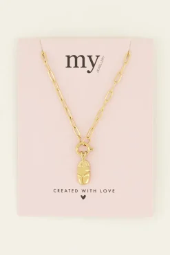 Sunchasers Schakelketting Met Slotje & Kever Bedel