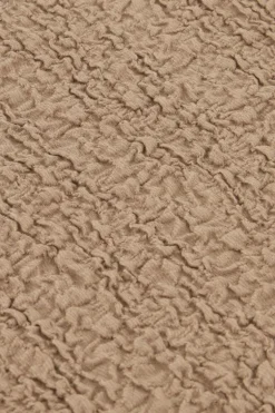 Taupe Mouwloze Top Bubble