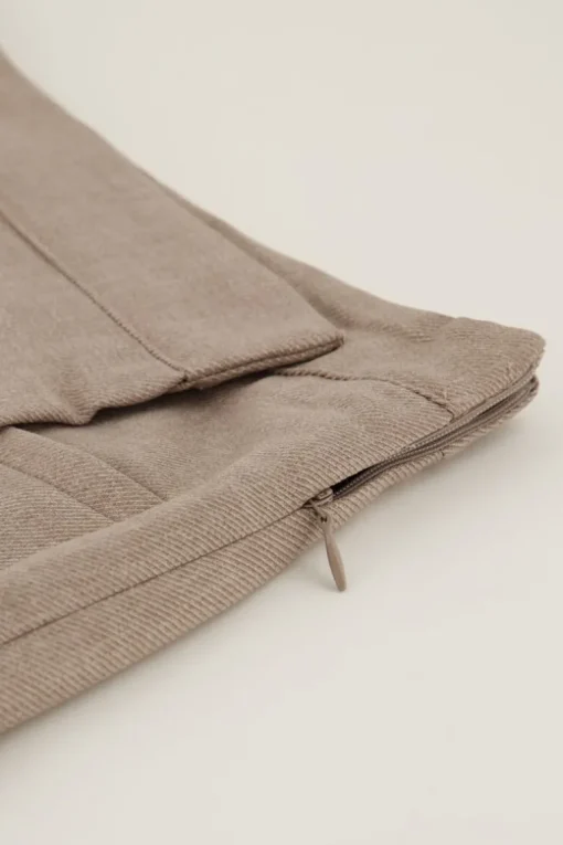 Taupe Skort Met Overslag