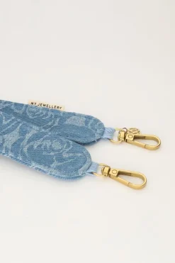 Telefoonkoord Met Blauwe Rozenprint
