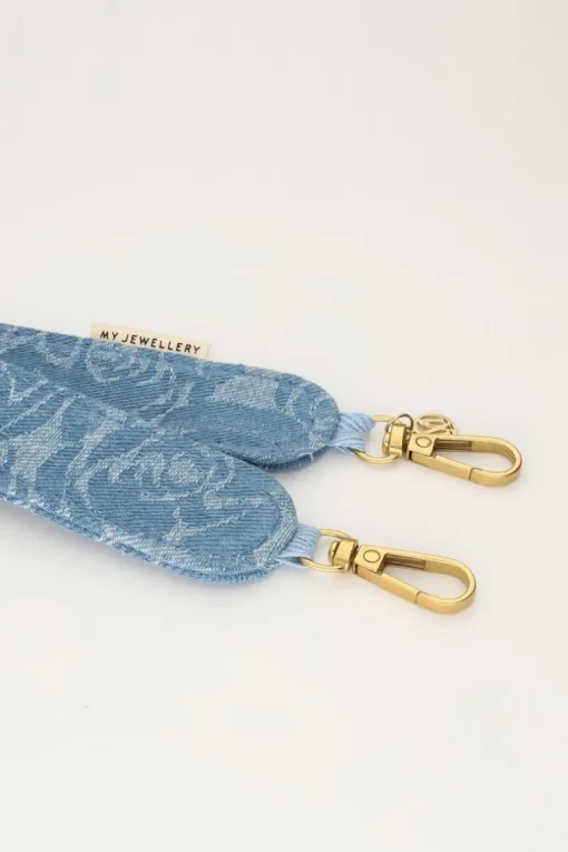 Telefoonkoord Met Blauwe Rozenprint