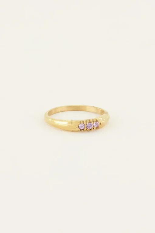 Triple Lavender Ring