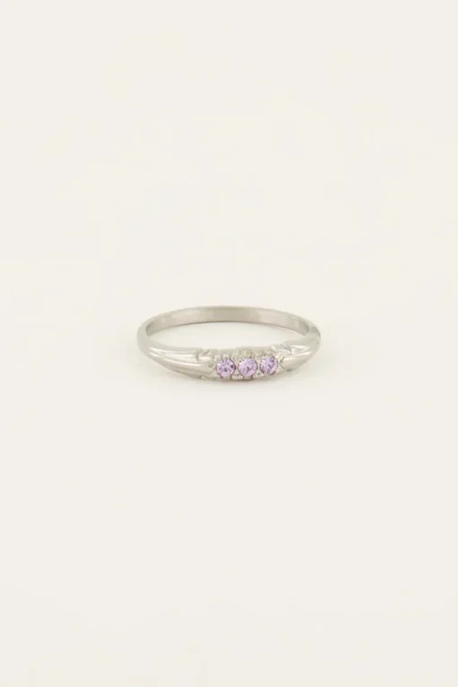 Triple Lavender Ring