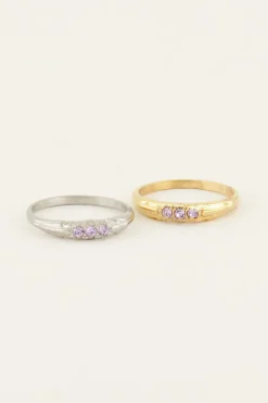 Triple Lavender Ring
