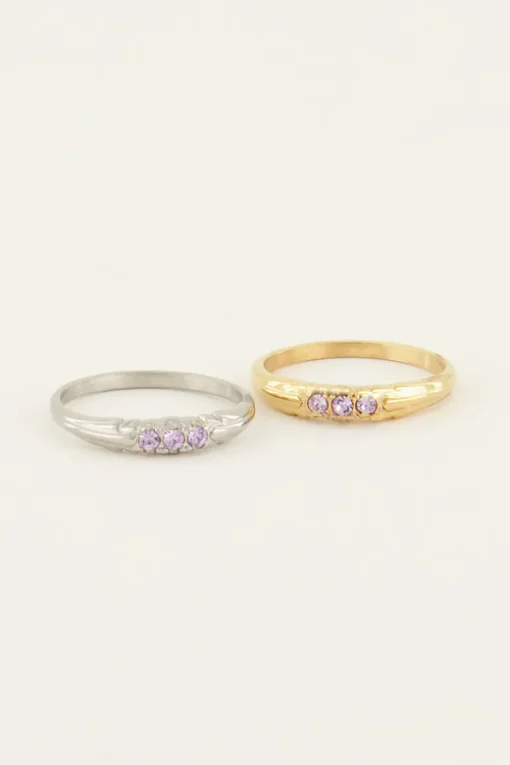 Triple Lavender Ring
