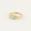 Triple Mint Leaves Ring