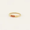 Triple Pomegranate Ring