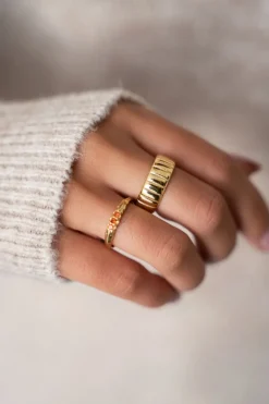 Triple Pomegranate Ring