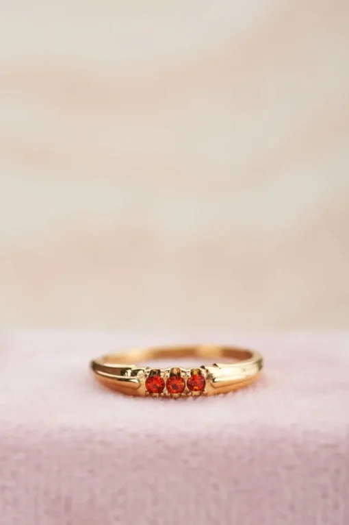 Triple Pomegranate Ring