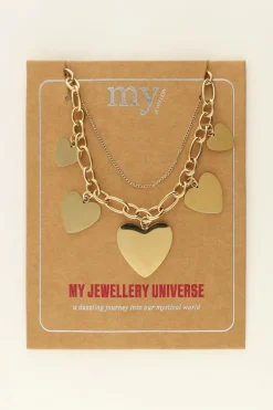 Universe Statement Ketting Met Hartjes