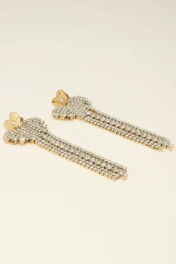 Universe Statement Oorbellen Hartje Met Strass