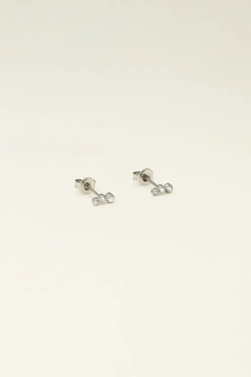 Universe Studs Met Zilveren Rondjes