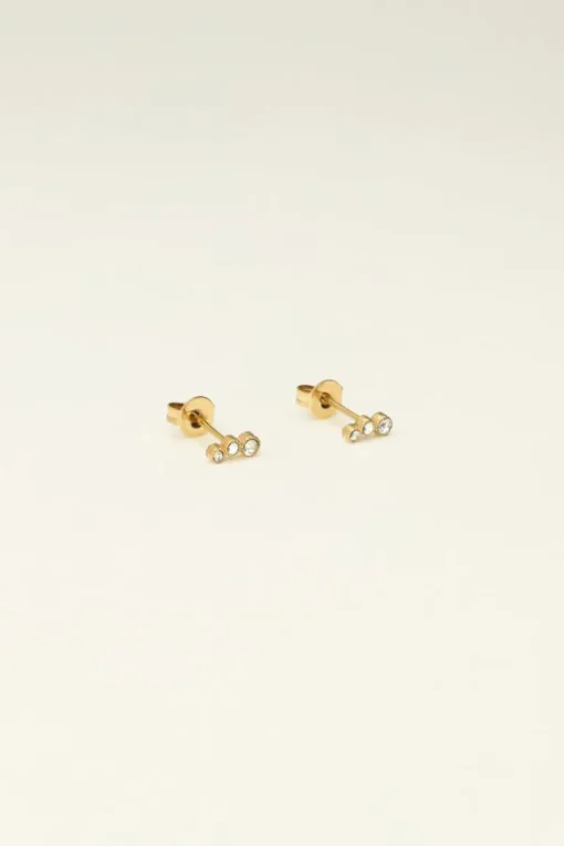 Universe Studs Met Zilveren Rondjes