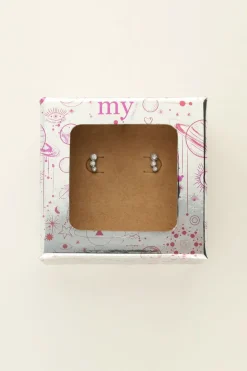 Universe Studs Met Zilveren Rondjes