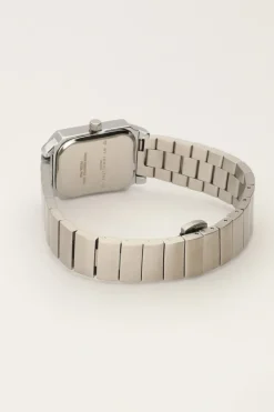 Vierkant Horloge Met Brede Horizontale Schakels