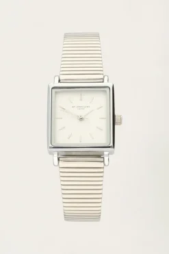 Vierkant Horloge Met Horizontale Schakels