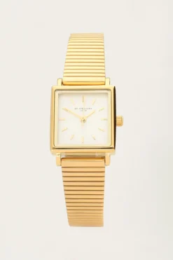 Vierkant Horloge Met Horizontale Schakels