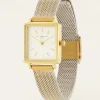 Vierkant Horloge Met Multikleur Schakelband