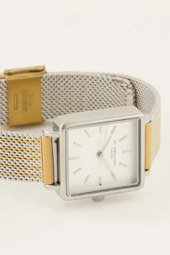 Vierkant Horloge Met Multikleur Schakelband