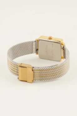 Vierkant Horloge Met Multikleur Schakelband