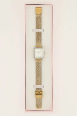 Vierkant Horloge Met Multikleur Schakelband