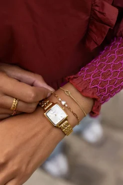 Vierkant Horloge Met Schakelband