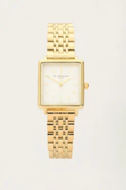 Vierkant Horloge Met Witte Wijzerplaat