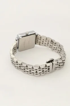 Vierkant Horloge Met Witte Wijzerplaat