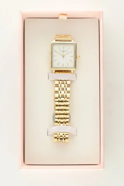 Vierkant Horloge Met Witte Wijzerplaat