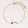 Vintage Armbandje Met Gekleurde Roos