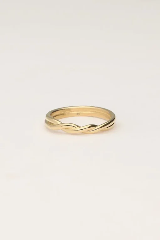 Vintage Gevlochten Ring