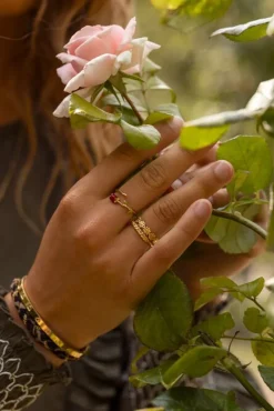 Vintage Gevlochten Ring Minimalistisch