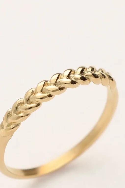 Vintage Gevlochten Ring Minimalistisch