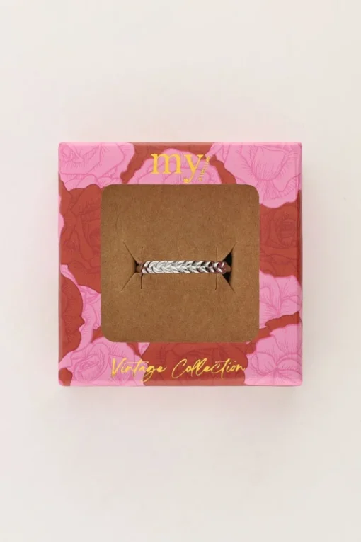 Vintage Gevlochten Ring Minimalistisch