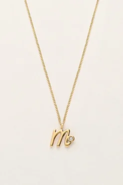 Vintage Ketting Met Initial