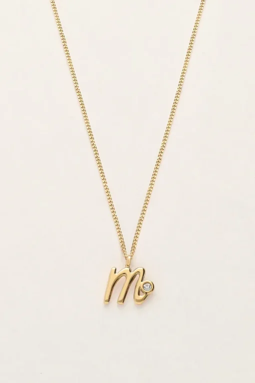 Vintage Ketting Met Initial