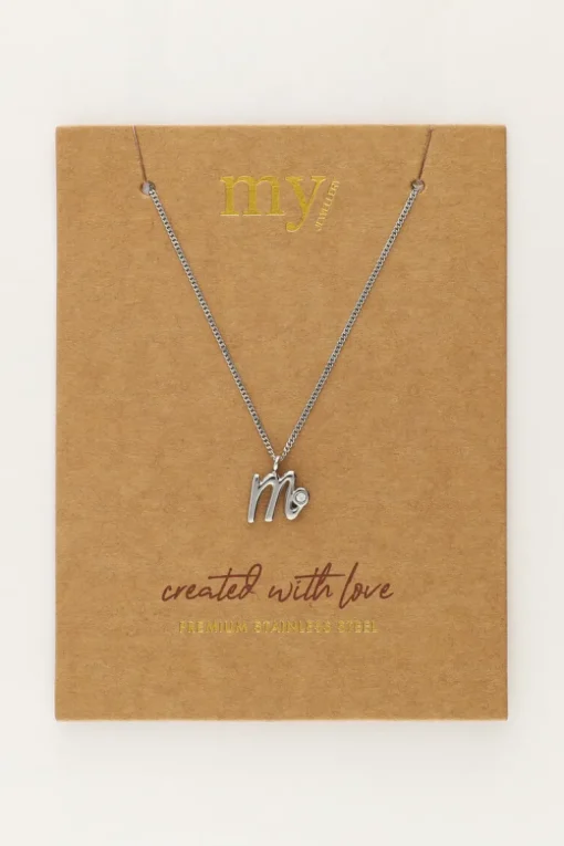 Vintage Ketting Met Initial