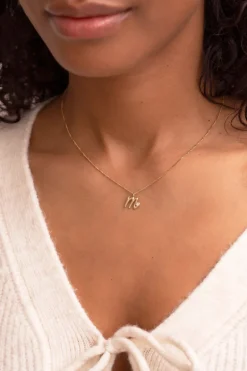 Vintage Ketting Met Initial