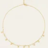 Vintage Ketting Met Muntjes & Parels