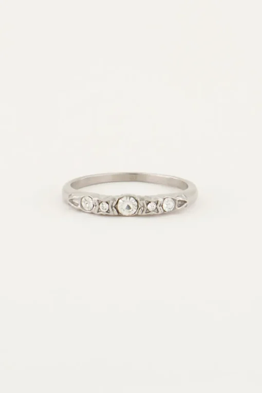 Vintage Klassieke Ring Kristal