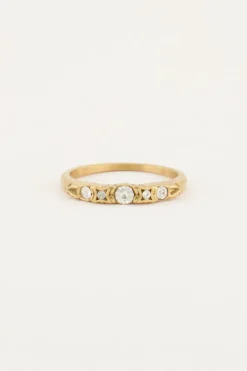 Vintage Klassieke Ring Kristal