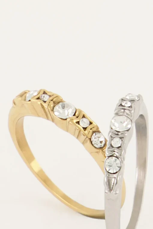 Vintage Klassieke Ring Kristal