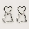 Vintage Oorhangers Met Statement Hartjes