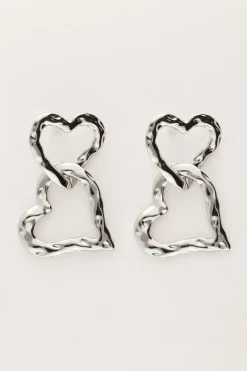 Vintage Oorhangers Met Statement Hartjes